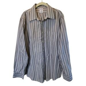 Brooks Brothers Men's Regent Fit Long Sleeve Button Down Shirt XL Multi‎ Striped